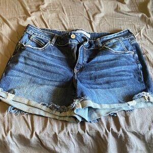 KanCan Dark Blue Jean Shorts